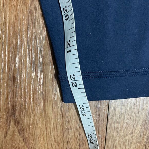 Athleta Leggings Blue Athletic Training Bottom Women Size Small Mesh Cutouts - Picture 6 of 8